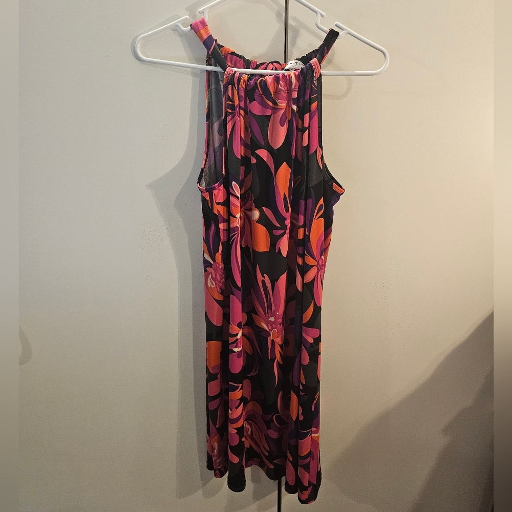 Trina Turk Vibrant Floral Backless Dress